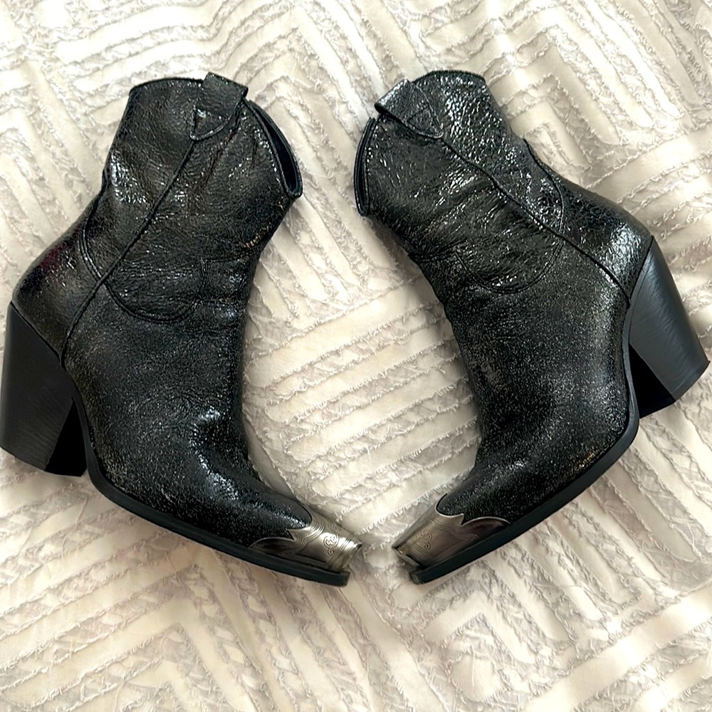 Free people Brayden Boot black metallic